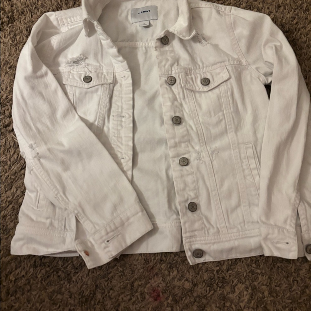 Old Navy Cream Denim Jacket